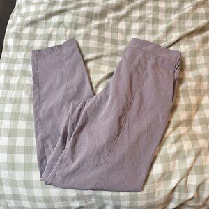 CRZ Yoga Mauve Grey Casual Ankle Pants